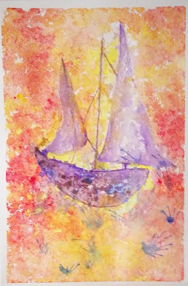 brezza cosmica - Acquerello su carta - 30x21 2016