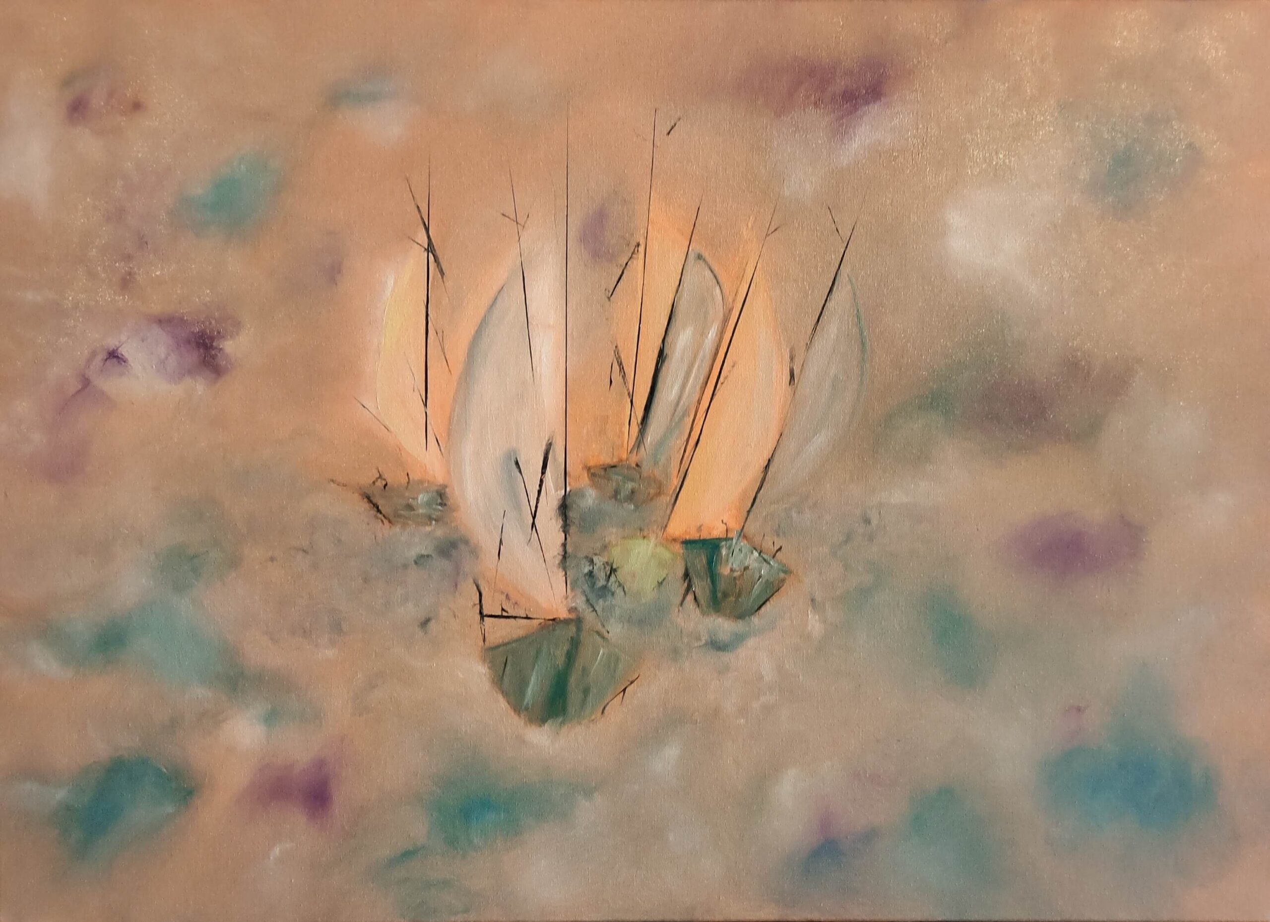grecale-olio su tela-50x70cm 2021